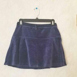 Navy Velvet Skort